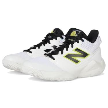 Imagem de New Balance Tênis infantil unissex Coco Cg2, Branco/preto, 4 Wide Big Kid