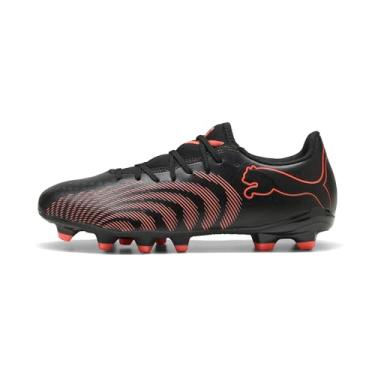 Imagem de Puma Chuteira masculina Future 9 Play firme, artificial Ground Soccer, Puma Preto brilhante vermelho - cinza forte, 43