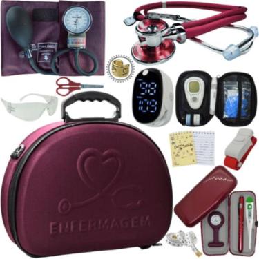 Imagem de Kit Enfermagem Maleta Medica Super Luxo Completa Promocao - Love Saude