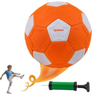 Imagem de Bola de futebol curva para crianças Aywewii tamanho 4 com brinquedo de