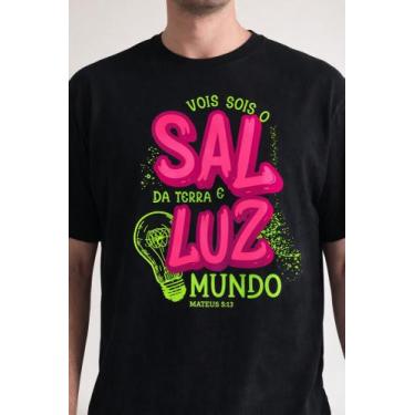 Imagem de Camiseta camisa masculina Cristã sal terra luz mundo gospel - Dogs, Pr