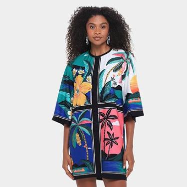 Imagem de Vestido Farm T-Shirt Big Oasis Lenco-Feminino