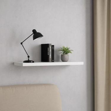 Imagem de Prateleira MDF 15mm 120x30cm Recorte Placa Painel Chapa Branco Cód.130