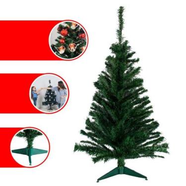 Imagem de Árvore De Natal Grande Portobelo 120cm 250 Hastes Pinheiro Verde - Fan