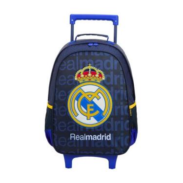 Imagem de Mochila Escolar de Rodinha Real Madrid Original 14380 - Xeryus