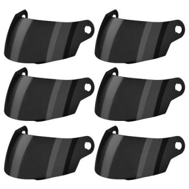 Imagem de Kit Viseira Capacete Pro Tork Stealth 20mm 6 Unidades, Fume versão 1, 