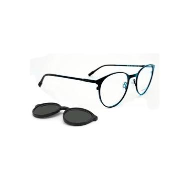 Imagem de Armação De Óculos Speedo Clip On Sp1386 06a Azul Fosco-Masculino