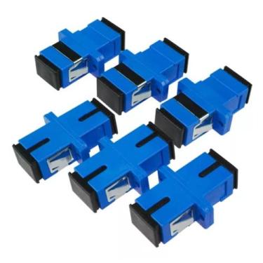 Imagem de 50 pçs Acoplador Adaptador de Fibra Óptico SC/PC Monomodo - Exbom