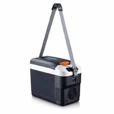 Imagem de Geladeira Portátil 10 Litros Quente e Frio 12V 220V Mini Cooler Para C
