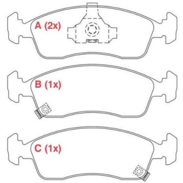 Imagem de Pastilha de Freio Chevrolet Onix 2012 a 2021 WILLTEC PW962
