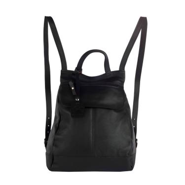 Imagem de Mochila De Couro Legítimo Modelo Maluzinha Elegante Preto