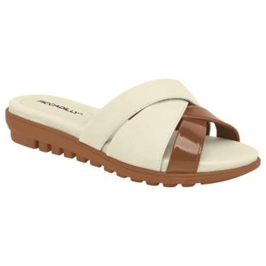 Imagem de Tamanco Feminino Marli Off White Ocre Piccadilly 523009-02, 36