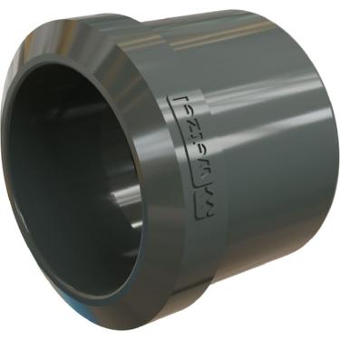 Imagem de Bucha Redonda para Eletroduto sem Rosca E015400015 1x3-4 Cinza para Instalação Elétrica Wetzel