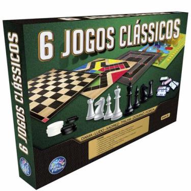 Imagem de Jogo de Tabuleiro Clássico 6 em 1 - 233 Peças - Pais E Filhos