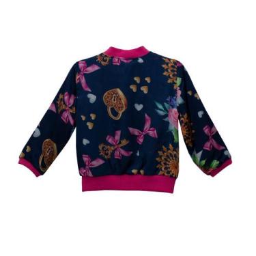 Imagem de Jaqueta Bomber Infantil Estampada - Gira Baby, G, Preto