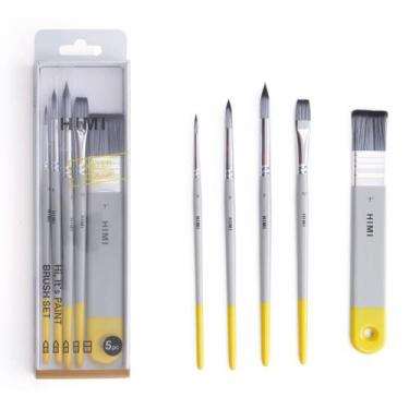 Imagem de Kit De Pincéis Himi Para Guache 5 Unidades