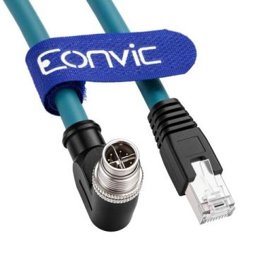 Imagem de Cabo Ethernet Eonvic Cat-7e 1 m M12 em Ângulo Reto
