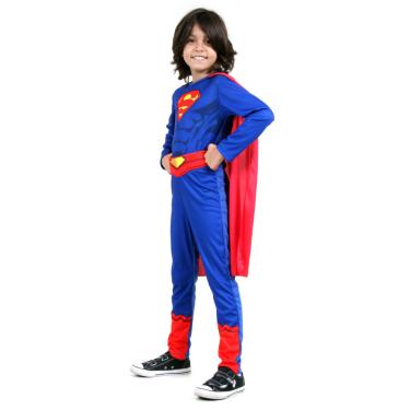 Imagem de Fantasia Super Homem Infantil - Liga da Justiça - Original  P