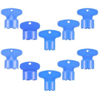 Imagem de Chave de remoção de chave de aerador de torneira com 5 tamanhos M16.5, 18,5, 21,5, 22,5, 24 chaves de aerador embutidas para aeradores de cache, azul (10)