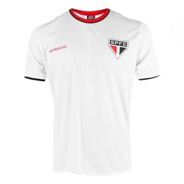 Imagem de Camisa São Paulo Master Tricolor Branca Oficial Camiseta - Braziline