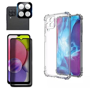 Imagem de Kit Capa Anti Impacto + Pelicula Anti Spy + Pelicula Câmera Compatível Samsung M32 (Galaxy M32)