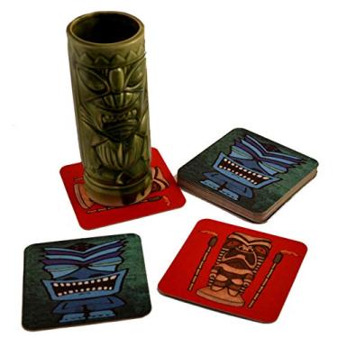 Imagem de 20 Coasters para coqueteis com bebidas havaianas do Tiki Bar