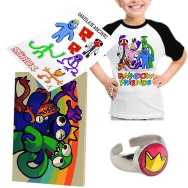 Camiseta Infantil Roblox Robo Blocos