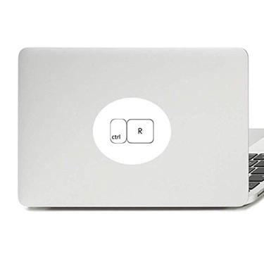 Imagem de Adesivo de notebook com símbolo de teclado ctrl R de vinil com emblema gráfico