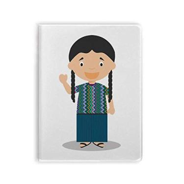 Imagem de Caderno de desenho longo da Guatemala, capa de chiclete, diário de capa macia