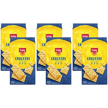 Imagem de Kit 6 Biscoito Crackers s/ Glúten Vegano 210g Schar Sabores