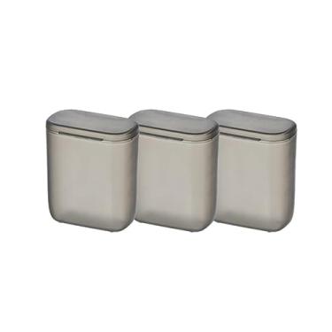 Imagem de Caixa organizadora de fone de ouvido à prova de poeira, caixa de armazenamento de cabo de dados de mesa, 3 peças com tampa, caixa de contêiner de fio transparente para escritório doméstico (preto)