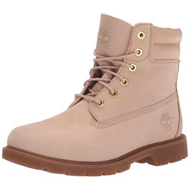 Imagem de Timberland Bota feminina impermeável Linden Woods, Nobuck bege claro, 9