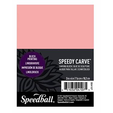 Imagem de Speedball Bloco Speedy-Carve 4107 – Superfície macia e fácil de esculpir – 7,6 x 10,2 cm, rosa