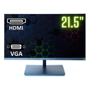 Imagem de Monitor 21.5  Led Hdmi Vga Full Hd Ultra Fino 75hz - Preto D-HD215, Monitor 21 5 Polegadas, Melhor Monitor 21", monitor 21.5 barato, Monitor 75Hz, best monitor 21.5 inch Black