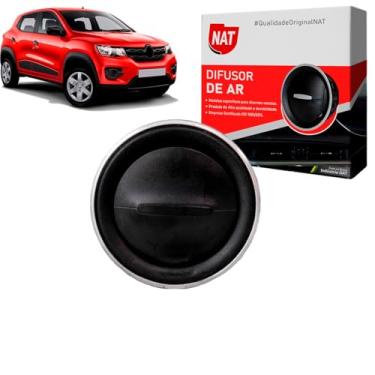 Imagem de Difusor Saida De Ar Kwid Ano 2018 Até 2021 Lateral Aro Prata