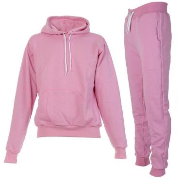 Imagem de Conjunto Moletom Infantil Juvenil Peluciado Rosa-Unissex