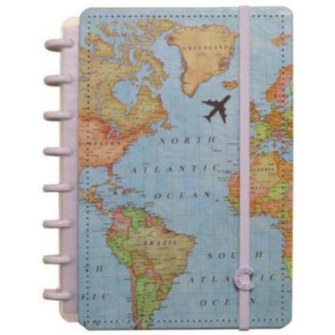 Imagem de Caderno Inteligente A5 Mapa Mundi - Cia52095 - By Gocase