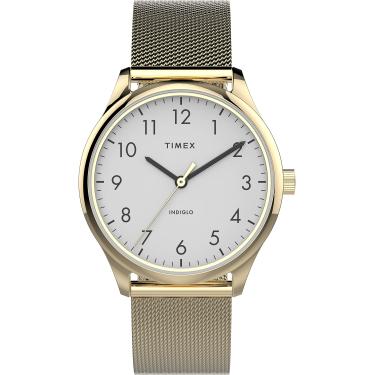Imagem de Timex Relógio feminino Easy Reader, dourado/dourado/branco/32 mm, 32mm, Relógio de leitura fácil