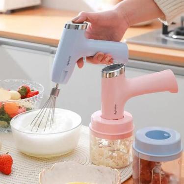 Imagem de Mini Batedeira E Mixer De Mão Portátil Sem Fio 2 Em 1 OFERTA - AGITATO