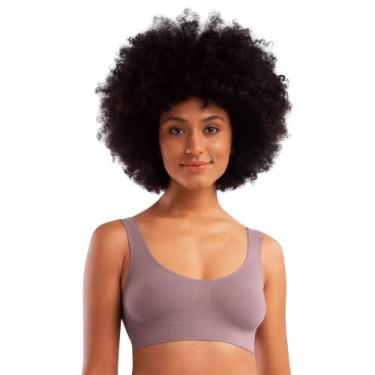 Imagem de 3 Top Sem Bojo Sem Costura Regata Microfibra Fitness She, Rosa, M