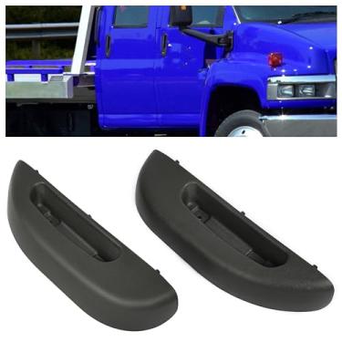Imagem de KUAFU Apoio de braço para porta dianteira compatível com GMC Topkick/Chevy Chevrolet Kodiak C4500 C5500 C6500 C7500 C7500 Substituição para 25849404 25849402 Plástico ABS (lado do motorista e do