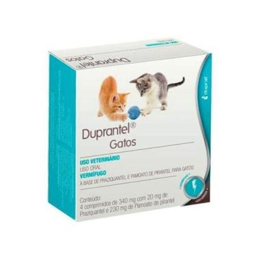 Imagem de Vermífugo Duprat Duprantel para Gatos - Contém 4 comprimidos