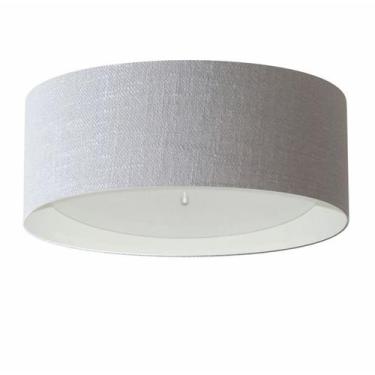 Imagem de Plafon Para Sala de Jantar Cilíndrico SJ-3008 Cúpula Cor Cinza Branco 