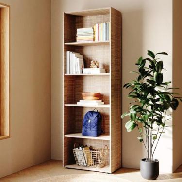 Imagem de Estante Alta Bia com 5 Prateleiras Babus - Canela