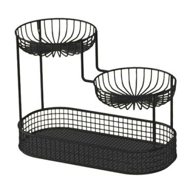 Imagem de Ｂｅｓｇａ Cremalheira Cosmética, Organizador Da Cômoda, Criativo Multi Camada Design Expositor Prateleira Perfume Organizador para, Preto, Pequeno