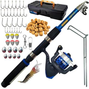 Imagem de Kit de Pesca Vara + Molinete e Acessorios Completo - Jaú Pesca