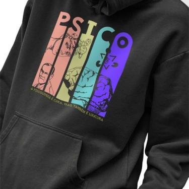 Imagem de Blusa Moletom Masculino Estampado A Psicologia é Cura em Algodão Fio 3