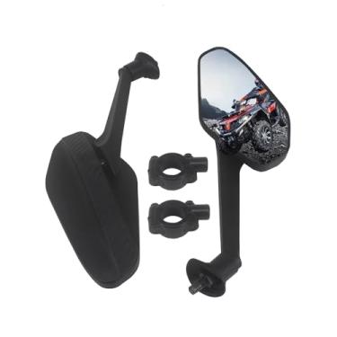 Imagem de Espelhos para quadriciclo, espelhos de motocicleta HKOO de 8 mm para guidão, acessórios para quadriciclo, compatível com motocicleta, scooter, ciclomotor, Polaris, esportista, Honda, ATV, Dirt Bike