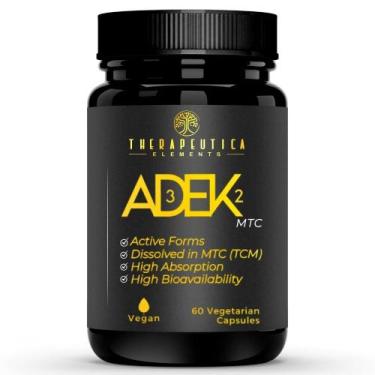 Imagem de Vitaminas A.D.E.K Lipossolúveis Vegan 60 Cáps Therapeutica - THERAPEUT