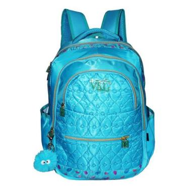 Imagem de Mochila Feminina Juvenil Escolar Pompom Meninas Vkg M4262 - Michele Ho